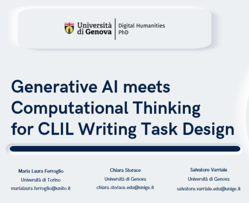 Generative AI meets Computational Thinking for CLIL Writing Task Design ...