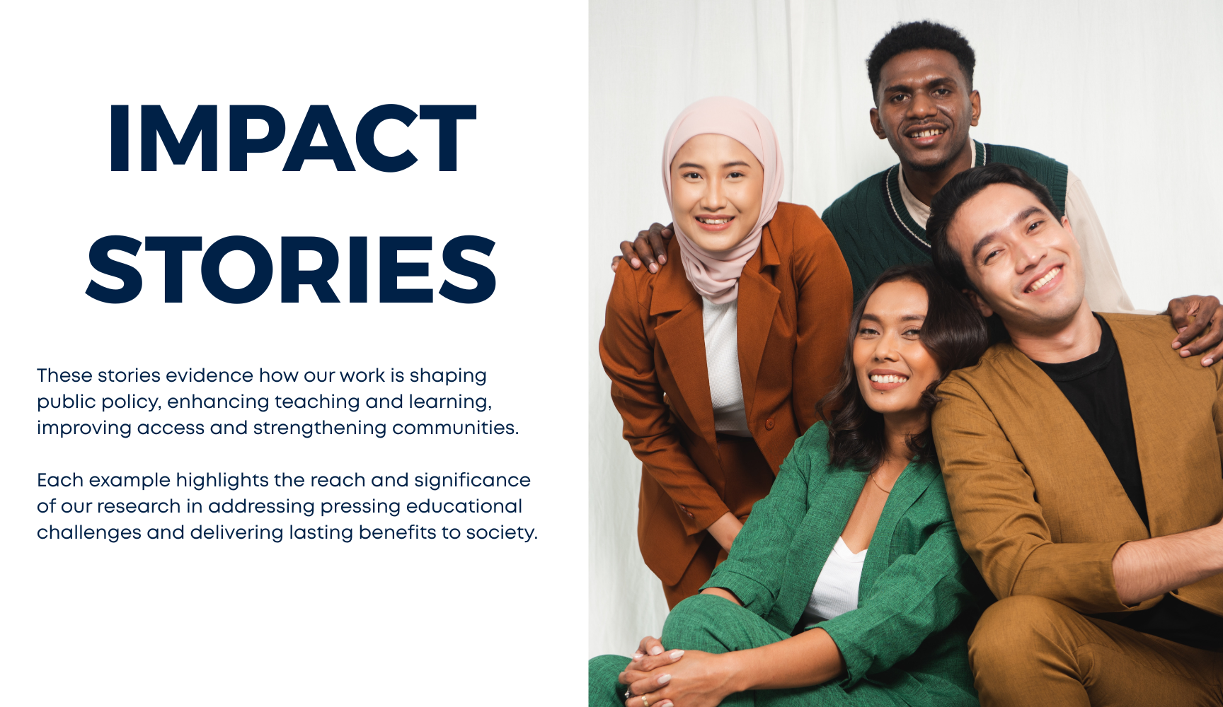 impact with picture of diverse indonesian people